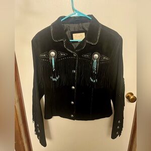 Black Sculley leather jacket